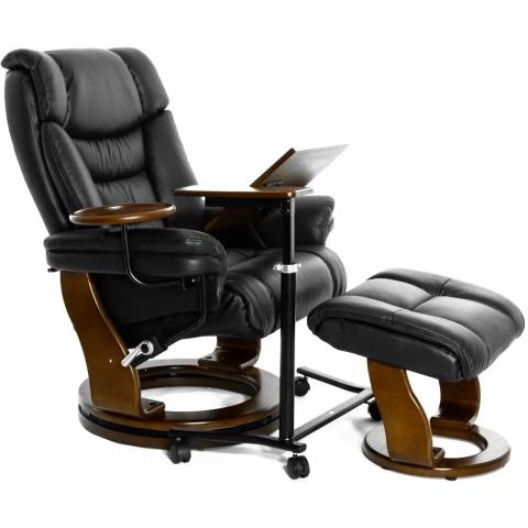 Кресло реклайнер Relax Зуэль 7582W (001 BLACK / 026 HONEY)