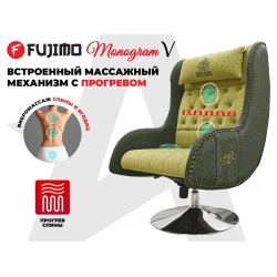 Дизайнерское кресло FUJIMO Monogram Pine Lime
