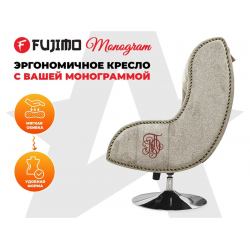Дизайнерское кресло FUJIMO Monogram Sand Beige