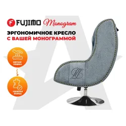 Дизайнерское кресло FUJIMO Monogram Night Moss
