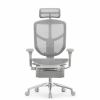 Кресло Falto Enjoy Elite 2 с подножкой (серый каркас/сетка светлая T-168-B-2/крестовина металл)