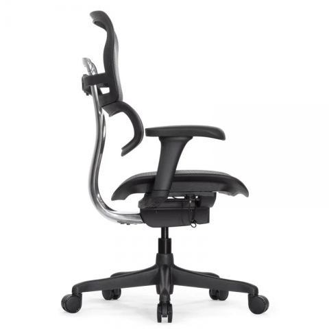 Кресло Falto Ergohuman 2 Project (без подголовника, автоматическая жесткость качания, сетка, черный)