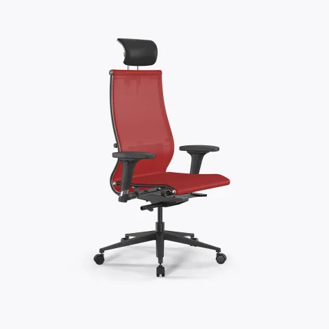 Кресло SynchroSit 10 B2-107D - T /Km00/Nb00/D02P/H13mL-2D(M23.B11.G19.W02), Красный