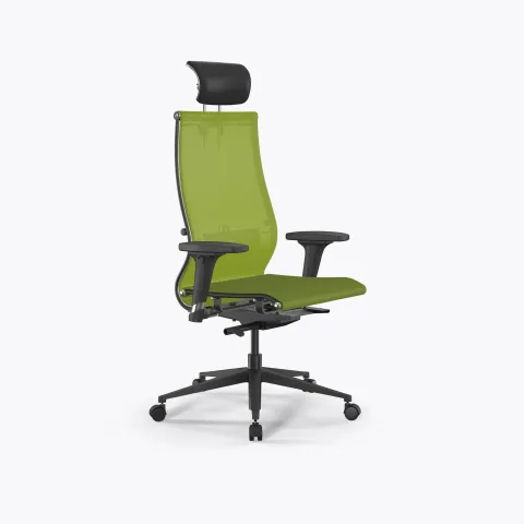 Кресло SynchroSit 10 B2-107D - T /Km00/Nb00/D02P/H13mL-2D(M23.B11.G19.W02), Лайм