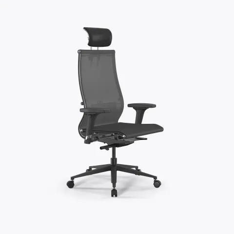 Кресло SynchroSit 10 B2-107D - T /Km00/Nb00/D02P/H13mL-2D(M23.B11.G19.W02), Серый