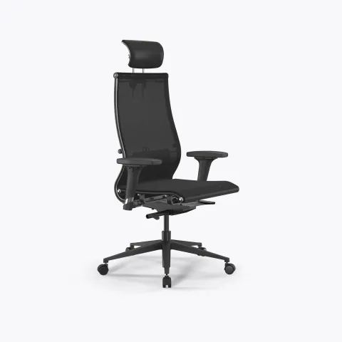 Кресло SynchroSit 10 B2-107D - T /Km00/Nb00/D02P/H13mL-2D(M23.B11.G19.W02), Черный