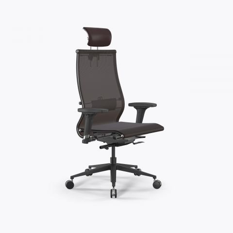Кресло SynchroSit 10 L2-107D - TV /Km00/Nb00/D02P/H13mL-2D(M24.B11.G19.W25), Коричневый