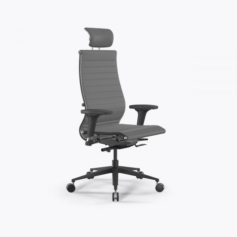 Кресло SynchroSit 10 B2-110D - Extra /Km02/Nb02/D02P/H13mL-2D(M24.B11.G19.W25), Серый