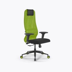 Кресло SynchroSit 8 B1-9D - X2+UMF(SY271) /Uh00/Wh12/D02P(M25.B11.G19.W29), Зеленый-Черный