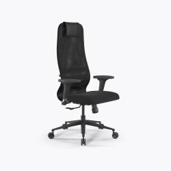 Кресло SynchroSit 8 B1-9D - X2+UMF(SY271) /Uh00/Wh12/D02P(M25.B11.G19.W26), Черный