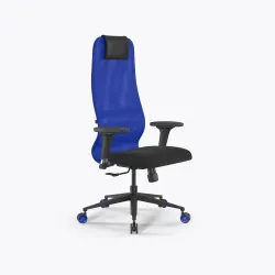 Кресло SynchroSit 8 B1-9D - X2+UMF(SY271) /Uh00/Wh12/D02P(M25.B11.G19.W27), Синий-Черный