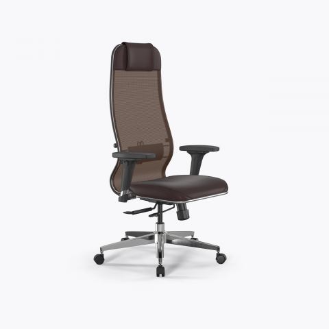 Кресло SynchroSit 10 B1-115D - X2+Extra /Um00/Wm12/D02P(M18.B22.G18.W02), Темно-коричневый