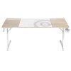 Стол компьютерный ZONE 51 TRINE 160 RGB Wood/White