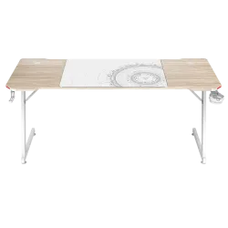 Стол компьютерный ZONE 51 TRINE 160 RGB Wood/White