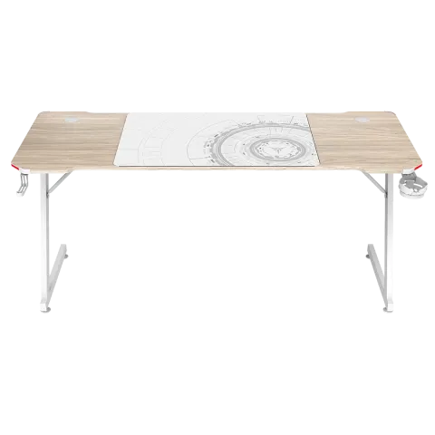 Стол компьютерный ZONE 51 TRINE 160 RGB Wood/White