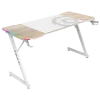 Стол компьютерный ZONE 51 TRINE 140 RGB Wood/White