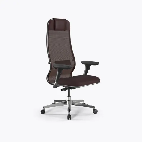 Кресло SynchroSit 10 L1-115D - X2+Extra /Um00/Wm12/D13P(M23.B22.G18.W02), Темно-коричневый
