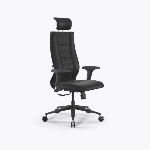 Кресло SynchroSit 10 B2-135D - Extra /Kb09/Wh12/D02P/H13mL-2D(M25.B11.G19.W25), Черный