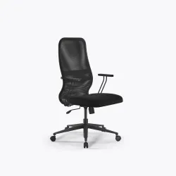 Кресло Sit 8 B2-8T - X1+UMF(X1) /Uh00/Wh00/T21bP-b(M09.B11.G19.W01), Тем.серый-Черный