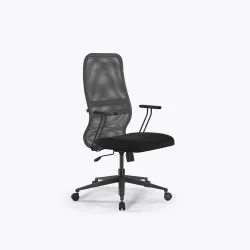 Кресло Sit 8 B2-8T - X1+UMF(X1) /Uh00/Wh00/T21bP-b(M09.B11.G19.W01), Св.серый-Черный