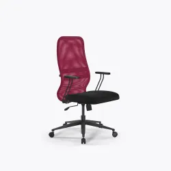 Кресло Sit 8 B2-8T - X1+UMF(X1) /Uh00/Wh00/T21bP-b(M09.B11.G19.W01), Красный-Черный