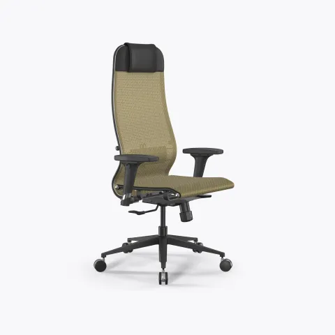 Кресло SynchroSit 10 B1-104D - T /Um00/Nb00/D02P(M25.B11.G19.W25), Золотой ротанг