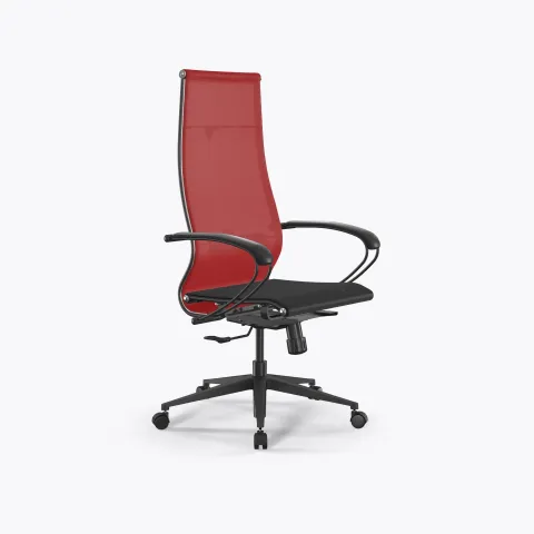 Кресло ErgoLife Set 7/подл.130/осн.Synchro 002, Красный-Черный