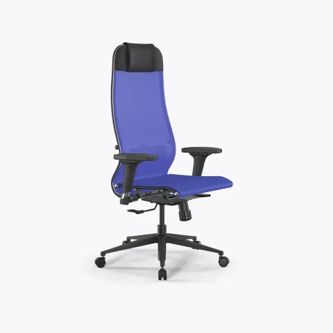 Кресло ErgoLife Set 4/подл.200/осн.Synchro 002, Васильковый