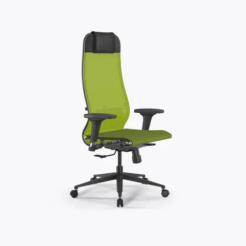 Кресло ErgoLife Set 4/подл.200/осн.Synchro 002, Лайм