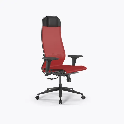 Кресло ErgoLife Set 4/подл.200/осн.Synchro 002, Красный