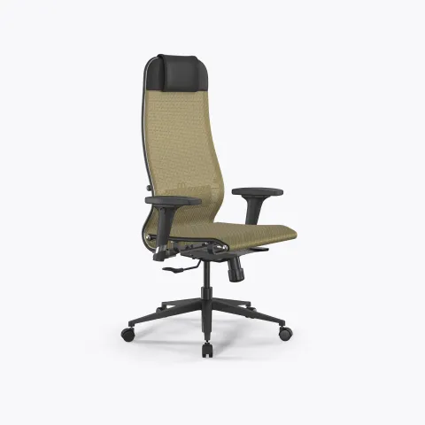 Кресло ErgoLife Set 4/подл.200/осн.Synchro 002, Золотой ротанг