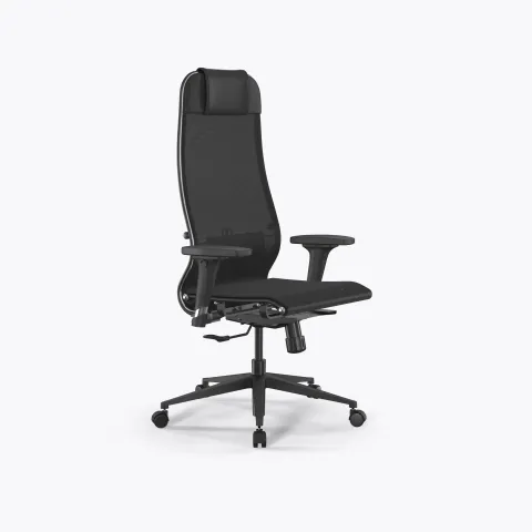 Кресло ErgoLife Set 4/подл.200/осн.Synchro 002, Черный