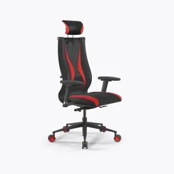 Кресло SynchroSit 10 B2-170D - T+UMF(SY271)+Extra /Kb38/Wh09/D03P/H13mL-Pf-2D(M24.B11.G19.W32) Черный-Красный