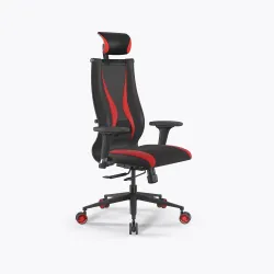 Кресло SynchroSit 10 B2-170D - T+UMF(SY271)+Extra /Kb38/Wh09/D02P/H13mL-Pf-1DF(M18.B11.G19.W32), Черный-Красный