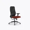 Кресло SynchroSit 8 B2-9D - X2+Bahama /Uh00/Wh12/D02P(M18.B11.G19.W02), Черный-Красный