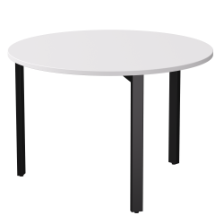 Стол переговорный D1100 Everprof EVO 1100x755 Белый/Черный