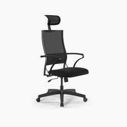 Кресло Sit Air-180 B2-290K - YP99+UMF(X1) /Km00/Wh00/K15bL/H13mM-1DF(M09.B02.G15.W01), Черный