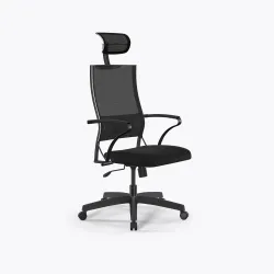 Кресло Sit Air-180 B2-290K - YP99+UMF(X1) /Km00/Wh00/K15bL/H13mM-1DF(M09.B02.G15.W01), Черный