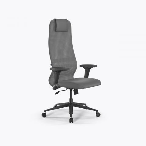 Кресло Sit 8 B1-9D - X2+Extra /Uh00/Wh12/D02P(M09.B11.G19.W02), Серый