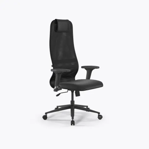 Кресло Sit 8 B1-9D - X2+Extra /Uh00/Wh12/D02P(M09.B11.G19.W02), Черный