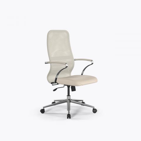 Кресло Sit 8 B2-9K - X2+Extra /Uh00/Wh12/K15cL(M09.B23.G18.W02), Молочный