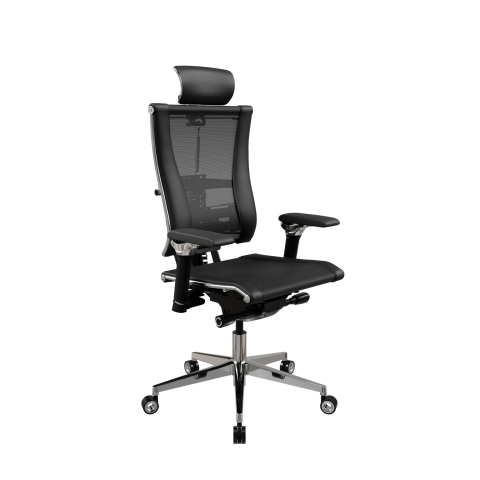 Кресло Y 4DF L2-57D - YM93+Infinity /Vc09/Nc09/D06P/H13mL-3D(M26.B35.G25.W04), Черный