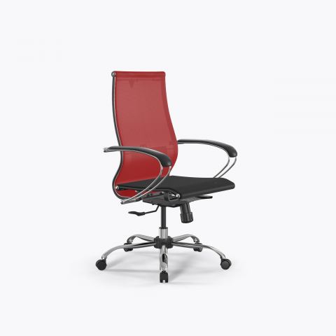 Кресло ErgoLife Set 9/подл.131/осн.Synchro 003, Красный-Черный