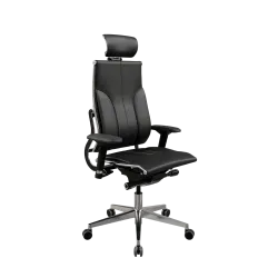 Кресло Move B2-10D - Infinity /Kc06/Nc06/D04P/H13mL-3D(M26.B32.G25.W03), Черный (бежевая строчка)