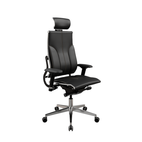 Кресло Move B2-10D - Infinity /Kc06/Nc06/D04P/H13mL-3D(M26.B32.G25.W03), Черный (бежевая строчка)