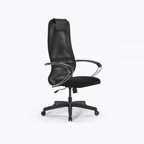 Кресло SU-B-8/подл.131/осн.001, Тем.серый-Черный