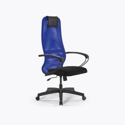 Кресло SU-B-8/подл.130/осн.001, Синий-Черный