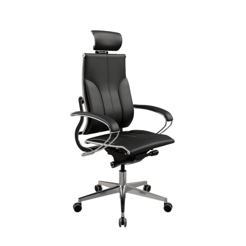 Кресло Move B2-10K - Infinity /Kc06/Nc06/K2cL/H13mL-3D(M26.B32.G25.W03), Черный (бежевая строчка)