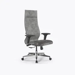 Кресло ErgoLife Set L42 Bravo/подл.200/осн.Synchro 004, Светло-серый