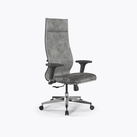 Кресло ErgoLife Set L42 Bravo/подл.200/осн.Synchro 004, Светло-серый